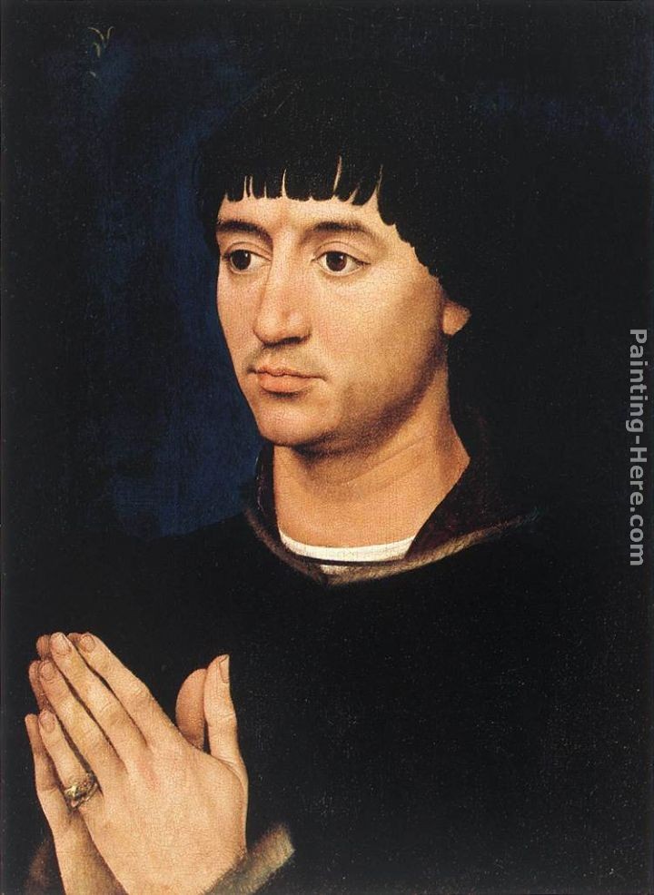 Rogier van der Weyden Portrait Diptych of Jean de Gros right wing